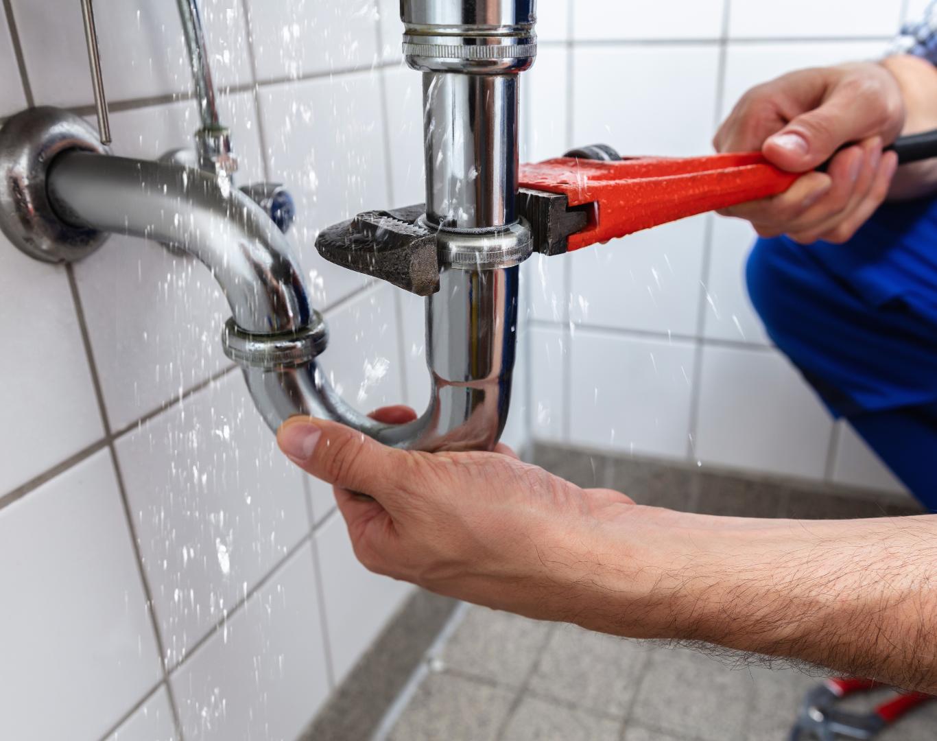 Professional plumber in Manassas, VA providing water line and fixture services