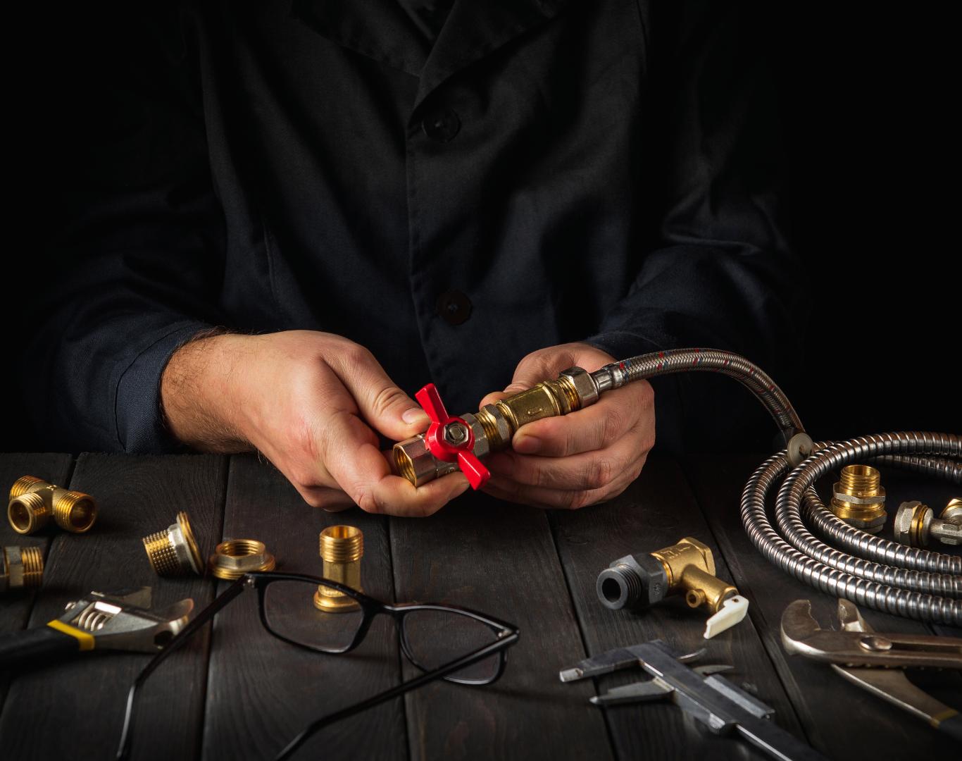 Professional plumber in Sterling, VA providing water line and fixture repairs